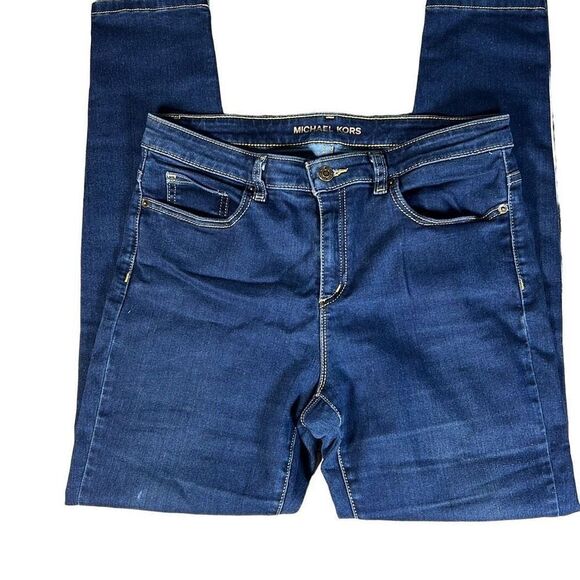 Michael Kors Women's Izzy Skinny Jeans Slim Fit Denim Stretch Blue Size 10 - Picture 1 of 8